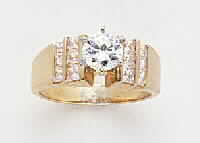 14K Gold Diamond Bridal Ring